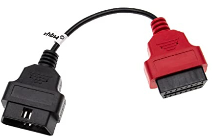 vhbw OBD Adapter A2 16Pin-OBD1 auf OBD2 für Auto, KFZ - 17 cm