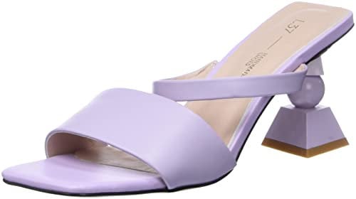 L37 HANDMADE SHOES Je T'adore, Sandalo con Tacco Donna, Lilla, 35 EU