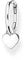 Thomas Sabo Einzel Creole mit Herz Anhänger 925 Sterling Silber CR696-001-21