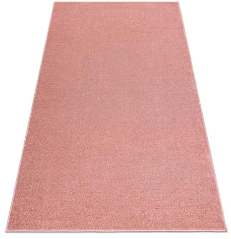 rugsx Eton Plus Tapis – Unicolore & Simple en Rose poudré - Doux & Moderne pour Salon & Chambre à Coucher 300x400 cm