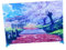 Ronyme Anime-Hintergrund-Display-Sammlung mit Ständer, Diorama-Szenen-Display-Layout-Aufbewahrung für Puppen-Foto-Requisiten, Figuren, Heimdekoration, Stil d