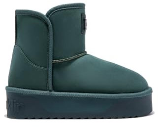 D. Franklin - Stivali Australiani a Taglio Basso Nordic V2 Basic Low in Verde - Stivali da Donna - Moda casuale - Taglia (40)