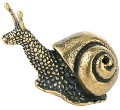 ifundom 2st Schneckenschmuck Aus Reinem Kupfer Kleine Tierspielzeuge Desktop-schneckenverzierung Figur Tierskulptur Aus Harz Rustikale Kunstobjekte Schnecke Büro Miniatur Schreibtisch
