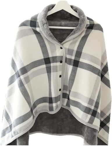 UE-MAOLU Rollstuhldecke, Rollstuhlponcho Kniedecke Beindecke Für Rollstuhl Tragbare Warmer Decke Umhang Poncho Für Rollstuhlfahrer (Color : B)