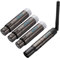 JERRAY 4Pcs DMX Wireless 3 Female Receiver & 1 Male Transmitter Control 2.4G Dfi DJ Short version for Led Stage PAR Party Light… (Black)