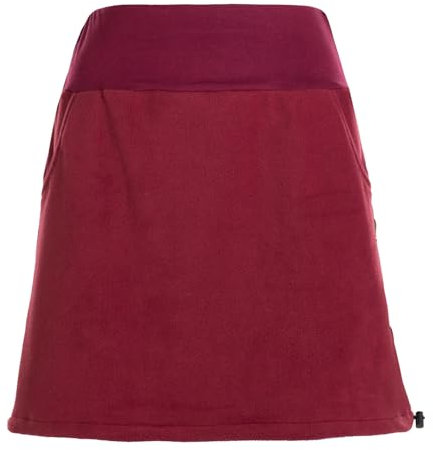 Vishes - Alternative Bekleidung - Thermorock Warmer Damen Winterrock kurz Minirock aus ECO-Fleece dunkelrot 32-34
