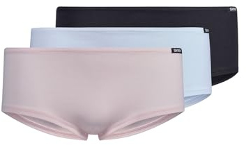 Skiny Mädchen, Kinder Unterhose schwarz/hellblau/Nude 164