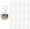 BetterJonny Schlüsselanhänger für Foto, 20PCS Acryl Foto mit Schlüsselring Transparent Bild Fotoschlüsselanhanger Leere zum Basteln Geschenk Familie Freunde 4,6 * 5