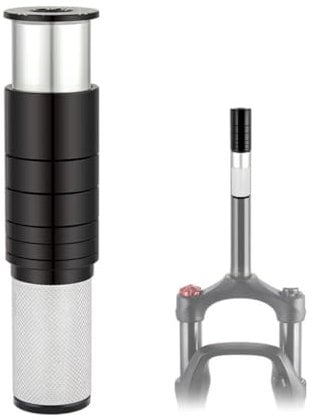 HOUSON Bicycle Stem Riser, Bicycle Stem Height Adapter Bicycle Fork Stem Extender Embedded Handlebar Riser Riser for Inner Diameter 24.6mm-25.4mm MTB Fork