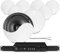 Power Dynamics PD 4x 4 BHW40BL Black Wall Speakers, Outdoor-Rated 6-Channel Mixer Amplifier, Multi Room Ceiling Speaker System Kit, Home Indoor and Outdoor Audio Sound Setup