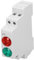 DIN-Schienen-Signallampe, Rot, Grün, Doppelleuchten, Schienentyp, LED-Anzeigeleuchte für Verteilerkasten, CNC-Drehmaschine, AC DC 230 V