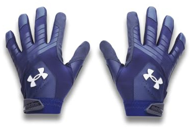 Under Armour Men's Clean Up Baseball Gloves, (410) Midnight Navy/Midnight Navy/White, Medium