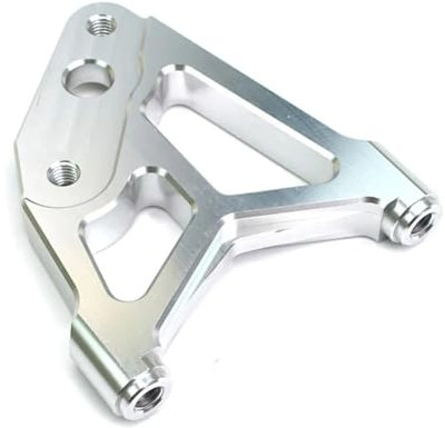 MEUIXT Pinze freno moto distanza fori 82mm staffe quattro pistoncini pinze freno pompa adattatori compatibili con disco freno 220mm modificato(B Silver 200mm)