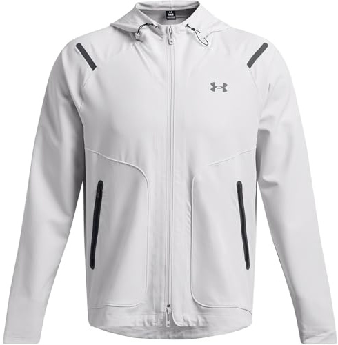 Under Armour Mens Ua Unstoppable Jacket Lc Tracksuit Top Halo Gray/black L
