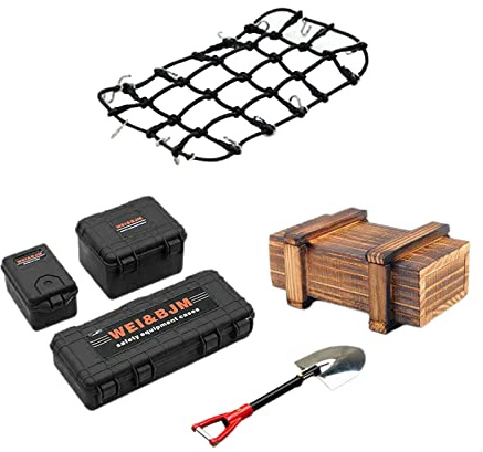 Yunhgft RC Truck Karosserie Dekorationsset für SCX0046 90047 MST RC Auto!, Schwarz