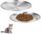 2 Stück Katzennapf Flach Edelstahl, 17 cm Futternapf Katze für Katzen mit Breiten Schnurrhaaren Surefeed Futterschale Trinknapf Katze Napf Katze Fressnapf Katze, Fallsicher Leicht zu Reinigen