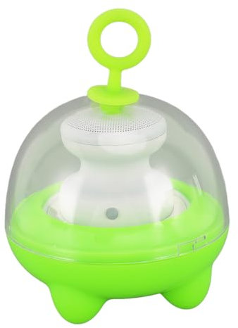 Mini Portable Speaker, Crisp Sound Passive Subwoofer Easy Mounting Powerful Sound Mini Speaker for Camping (White)