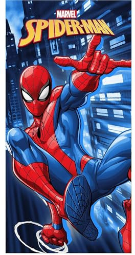 PGONA Sunny Textile Marvel Spiderman Strandtuch 12, 70 x 140 cm, 190957