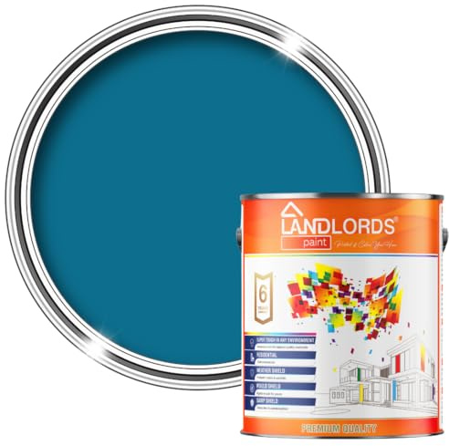 Landlords Chalkboard & Blackboard Paint - Sky Blue - 2.5 Litre | Matt Finish For Interior and Outdoor Walls| Non-Toxic