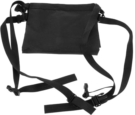 ARTIBETTER Paquet de Rangement Latéral Noir 70x25 Cm pour Fauteuil Roulant Porte-bouteille D'oxygène Étanche Grand Paquet Multifonction pour Bouteille D'oxygène et Accessoires pour Aides