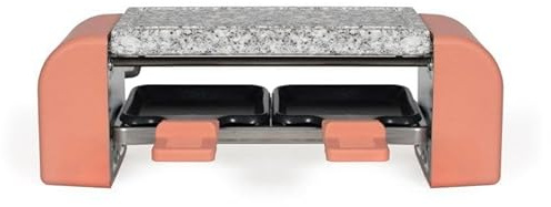 Set Raclette Per 2 Persone - Livoo X Marmiton - Doc306 - 450 W - 5 Ricette Tramite Codice Qr - Vassoio In Granito Rimovibile