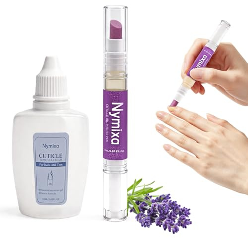 Kit de soin des ongles 2 pièces, dissolvant pour cuticules, stylo huile pour cuticules 3 en 1, stylo huile pour ongles, pour réparer les ongles cassants et secs