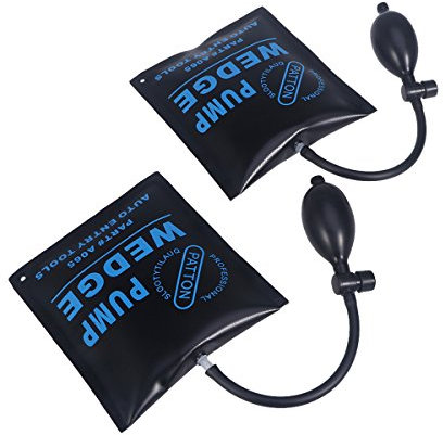 WINOMO Car Air Wedge Pump Wedge 2 Pieces for Home Use Door Window Installation Auto Repair(Black)