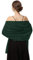 Baoqiya Damen 180468 Pashmina-Schal, grün, 185 cm x 45 cm
