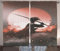 ABAKUHAUS japanisch Rustikaler Vorhang, Samurai Japan, Wohnzimmer Universalband Gardinen mit Schlaufen und Haken, 280 x 225 cm, Lachs Umbrabraun