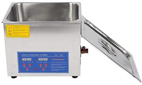 CGOLDENWALL Commercial Ultrasonic Cleaner Ultrasonic Parts Cleaner Stainless Steel Professional Ultrasonic Jewelry Cleaning Machine for Metal Parts Carburetor Fuel Injector (PS-70AL (20L 360W))