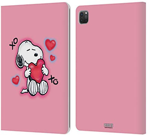 Head Case Designs Offizielle Peanuts XOXO Snoopy Plankenweg-Spritzpistole Leder-Wallet-Hülle Kompatibel mit Apple iPad Pro 11 2020/2021 / 2022