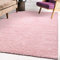 Impression Wohnzimmerteppich - Hochwertiger Öko-Tex zertifizierter Flächenteppich - Solid Color Teppich Hellrosa - Größe 160x230