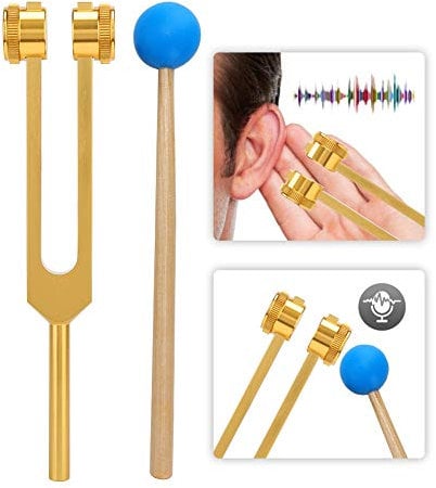 136.1HZ Aluminium Stimmgabel, Werkzeugsatz zur Schallvibrationsbehandlung mit Hammerhammerinstrument