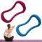 afdg Yoga Massagering, 2 Stücke Yoga Ring Pilates Kreise, Faszien Stretching Ring, Fitness Stretching Ring für Oberschenkel und Wadenmassage, Stretching Training (Blau und Rosarot)