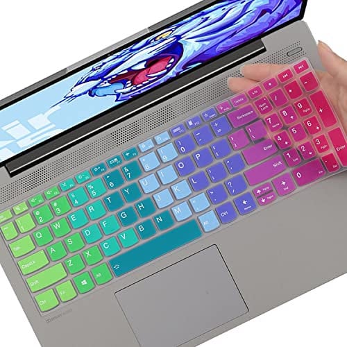 Lenovo Keyboard Cover for Yoga 7i, Flex 5, Yoga Slim 7, IdeaPad 3i, Slim 7, ThinkBook 15p, 15 G2 G3 - Rainbow