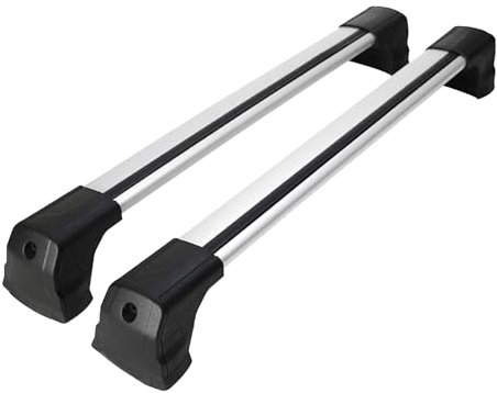OMAC Dachträger Gepäckträger kompatibel mit Mercedes B Klasse T245 2005-2011 Aluminium Grau