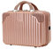 Balakaka Vanity Case de Voyage Femme Trousse de Toilette Rigide Portable Imperméable Trousse de Maquillage avec Nervures, Vanity Abs Trousse à Cosmétiques Rigide pour Vacances Voyager
