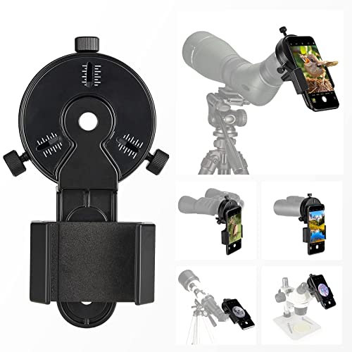 Celticbird Smartphone-Adapter - Handyhalterung funktioniert mit Spektiv, Fernglas, Monokular, Teleskop und Mikroskop