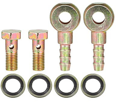 A ABSOPRO Banjo Bullone M8x1 Automobile Banjo Tubo Ardiglione Bullone Montaggio Adattatore (2Set)