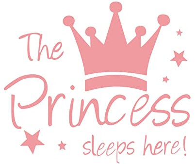 NerYuo Prinzessin Wandaufkleber Wandaufkleber Mädchen Schlafzimmer Dekor Babyzimmer Kunst Aufkleber Wandtattoo DIY Home Decor für Zuhause Wohnzimmer Schlafzimmer Korridor Dekoration