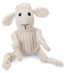 Beeztees Schaf Sheepi, Hundespielzeug, Rippenstoff, Weiß, 30x11x9.5