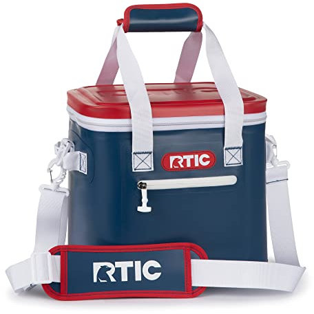 RTIC Ultrarobuster weicher Kühler 12 Dosen, isolierte Tasche, tragbare Eistruhe für Mittagessen, Strand, Getränke, Reisen, Camping, Picknick, Auto, Reisen, Schwimmender Kühler auslaufsicher mit