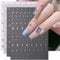 JMEOWIO 9 Sheets Colorful Star Nail Art Stickers Decals Self-Adhesive Silver Nail Supplies Nail Art Design Decoration Accessories
