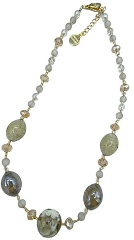 Generico Halskette aus antikem Murano-Glas Murrina VENediciana COA78A36, LUNGA, Glas, Glas