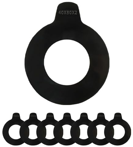 40 mm Eimerbolzen-Set, passend für Cat Kubota, Komatsu Takeuchi, 2 mm Dicke, Bagger und Kompaktlader-Eimer-Stiftscheiben, 8 Stück