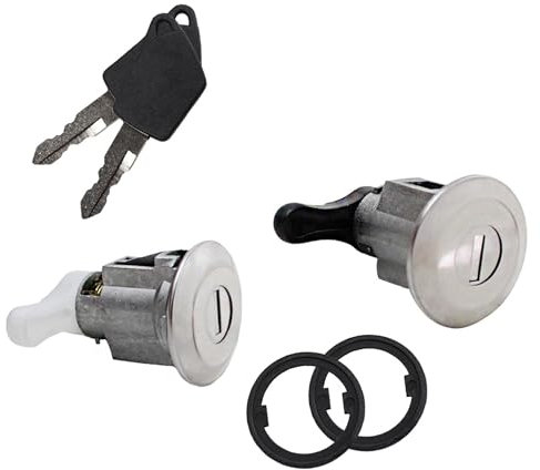 (Lot de 2) Barillet Serrure de Porte Avant Gauche ET Avant Droite AVEC 2 Clés compatible avec 106 I et 306-9170E4 9170G1