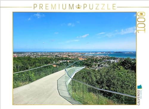 CALVENDO Puzzle Blick auf Frederikshavn von der Aussichtsplattform Pikkerbakken | 1000 Teile Lege-Größe 64 x 48 cm Foto-Puzzle für glückliche Stunden