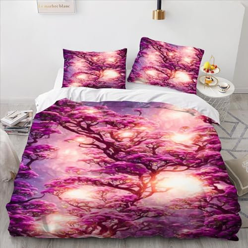 Copripiumino con motivo Eternal Dreams Biancheria da letto stampata in 3D Copripiumino con federa per la casa Decro Set di biancheria da letto in morbida microfibra matrimoniale (200x200 cm)