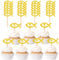 Catelves 25 Stück Kommunion Tortendeko - Cupcake Topper Taufe & Fisch Kuchen Deko für Jungen & Mädchen, Babyparty & Babydusche