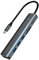 Euvinev USB C Hub, 7-in-1 USB C Multiport Adapter with 4K HDMI, PD 3.0, 3 USB-A Data Ports, TF & SD Card Reader, Premium Aluminum USB Type C Hub for M1/M2 MacBook Air, Galaxy, Surface Go, XPS, iPad